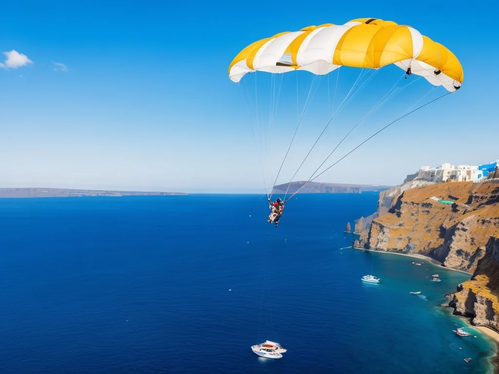 You are currently viewing Thrilling Adventures: Paragliding in Santorini off the Cliffs